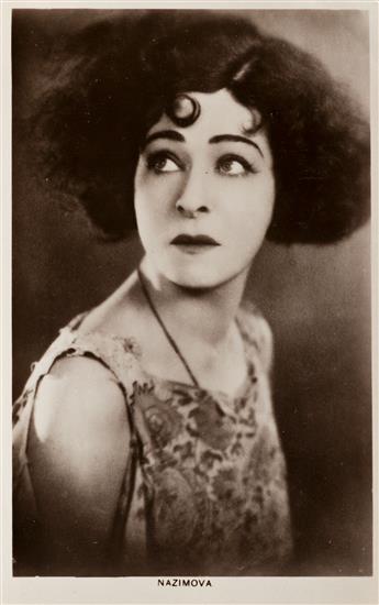 (ALLA NAZIMOVA, 1879-1945) A group of 12 real photo postcards related to the trailblazing actress.